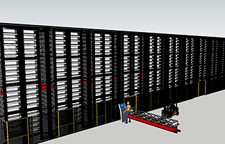 联排塔式仓储系统：BASIC TowerMat与InterMat重型单元的高效协同